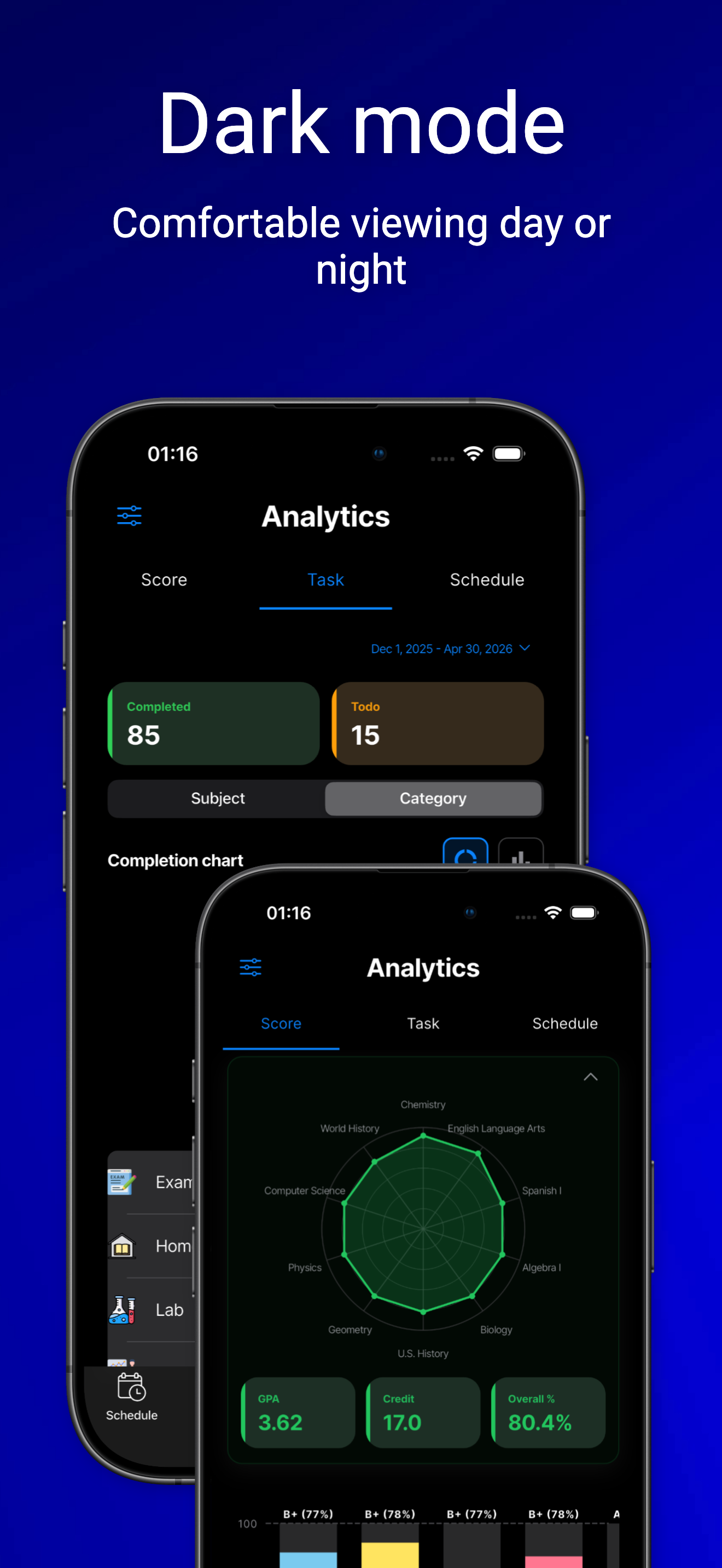 Study Timetable — sharing or settings
